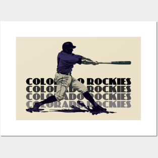 Retro Colorado Rockies Slugger Posters and Art